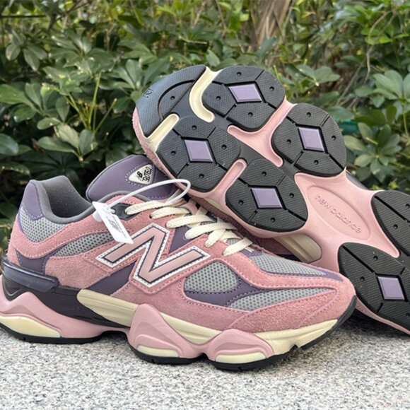 New Balance 9060 Pink & Purple Suede Sneakers - Picture 12 of 12
